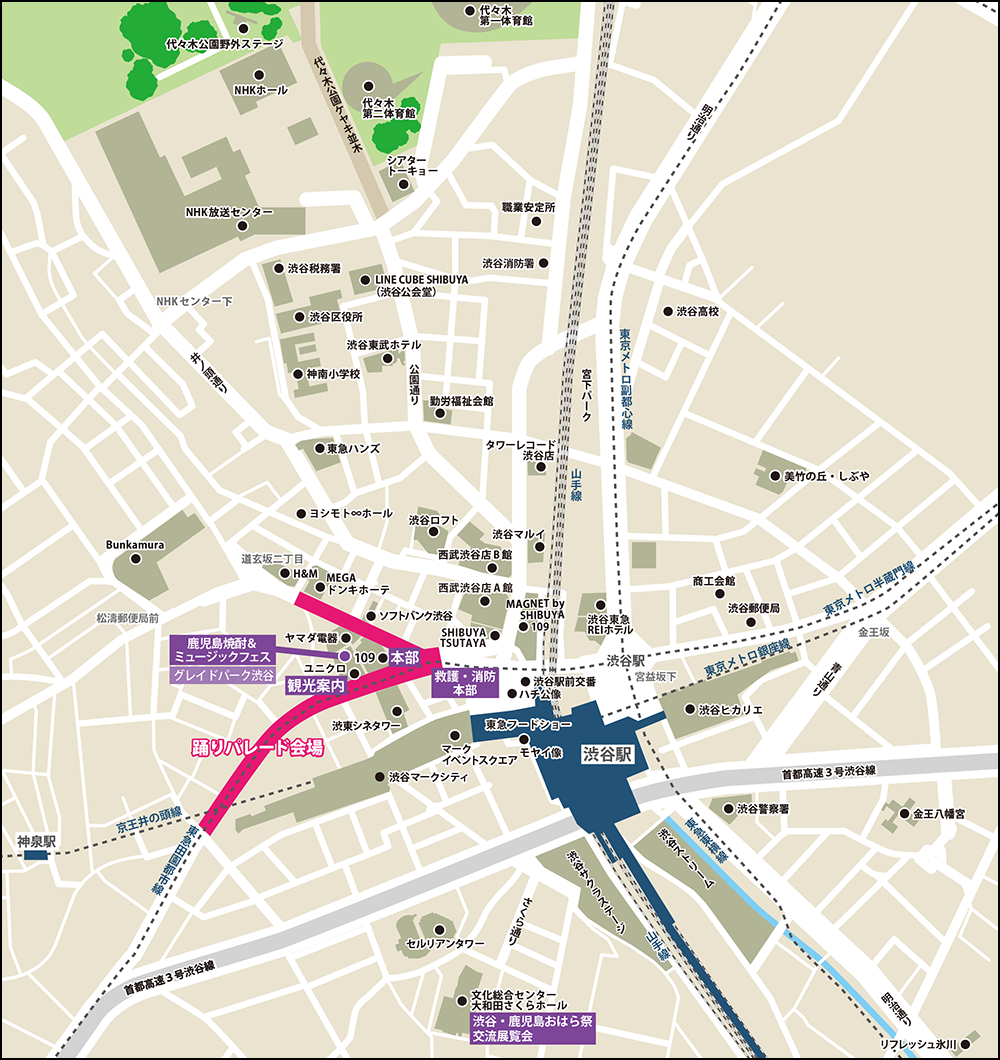 おはら祭マップ